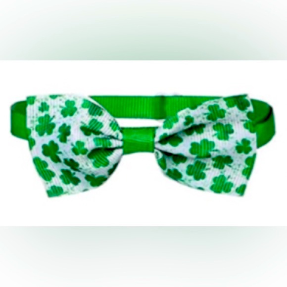 Bow Tie Collars 4 Holiday Pieces Dogs Cats Christmas Valentine St Patty July 4th - Picture 11 of 15